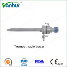 Reusable Surgic Laparoscopic Trumpet Valve Trocar